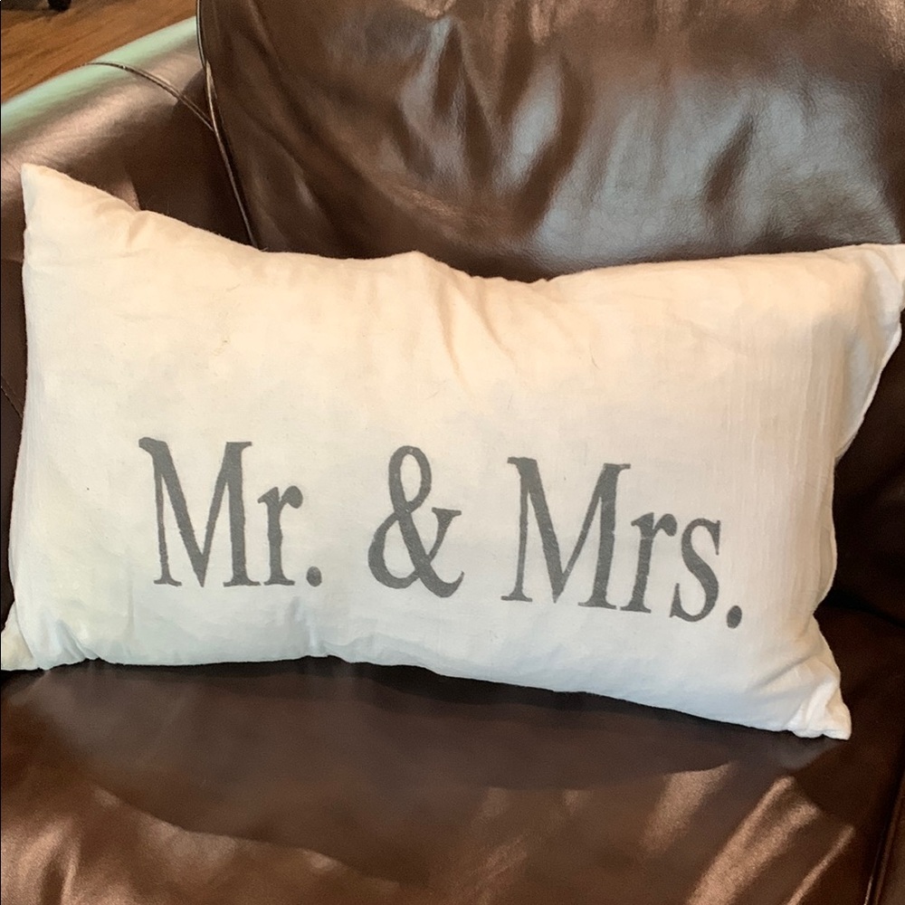 Mr. & Mrs. Decorative Pillow